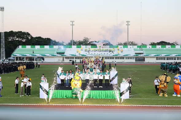 พิธีเปิดการแข่งขันกีฬา มหาวิทยาลัยราชภัฏภาคเหนือ ครั้งที่ 35 “กล้วยตากเกมส์” ระหว่าง วันที่ 30 พฤศจิกายน – 5 ธันวาคม 2568 ณ สนามกีฬามหาวิทยาลัยราชภัฏพิบูลสงคราม ส่วนทะเลแก้ว